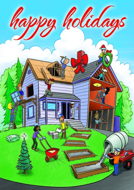 Home For The Holidays Contractor & Builder Cards