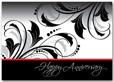 In The Black Anniversary Cards